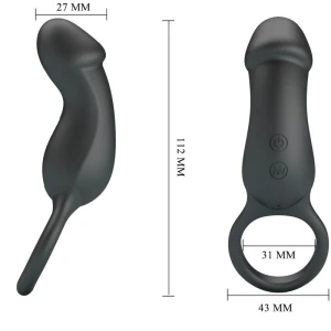 PRETTY LOVE - WARREN BLACK ANALRING  VIBRATOR